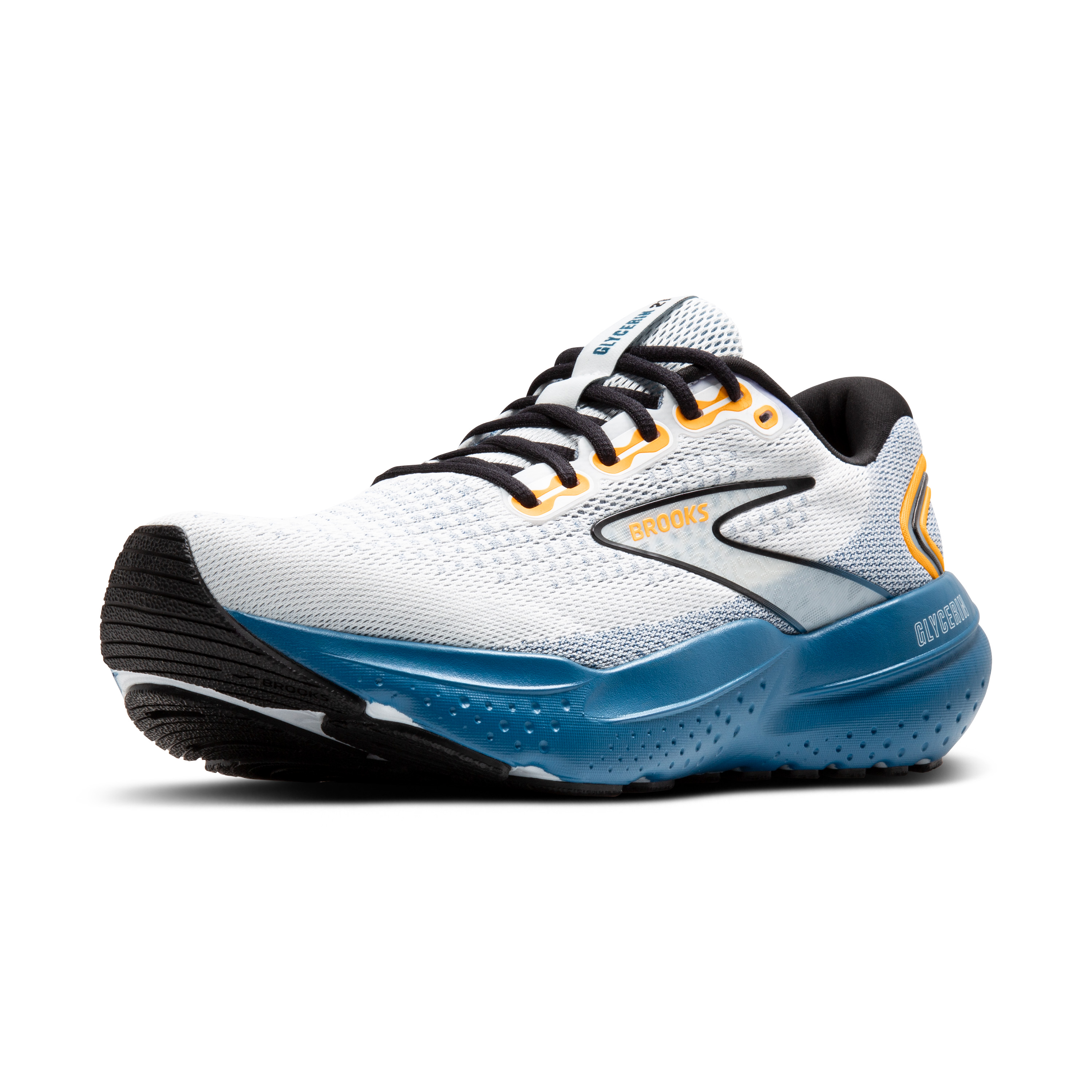 Brooks Men's Glycerin 21 White/Sapphire/Orange